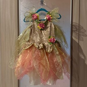 Gold and Pink Fairy Costume Dress